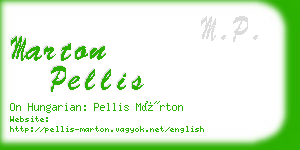 marton pellis business card